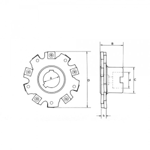 111.SN - Fresa de Disco para Ranurar
Dimetro 80-160
Placa SN..